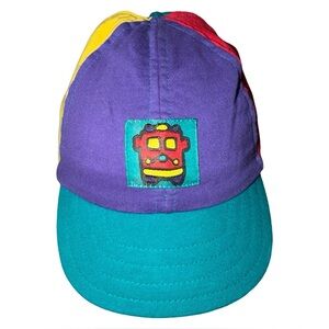 Vintage 80’s Gymboree 100% Cotton Colorful Train Kids Hat